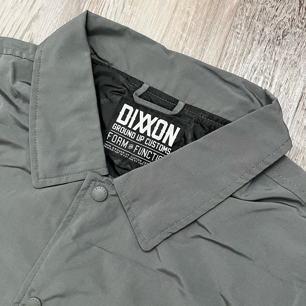 Dixxon Flannel Co. Mens Jacket Size Large Gray Snap Front Workwear Ground Up NEW